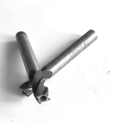 Фреза концевая 8,0 мм, ц/х, Р6М5, 4-х перая, 63/19 мм, ГОСТ 17025-71, тип 2, СССР.